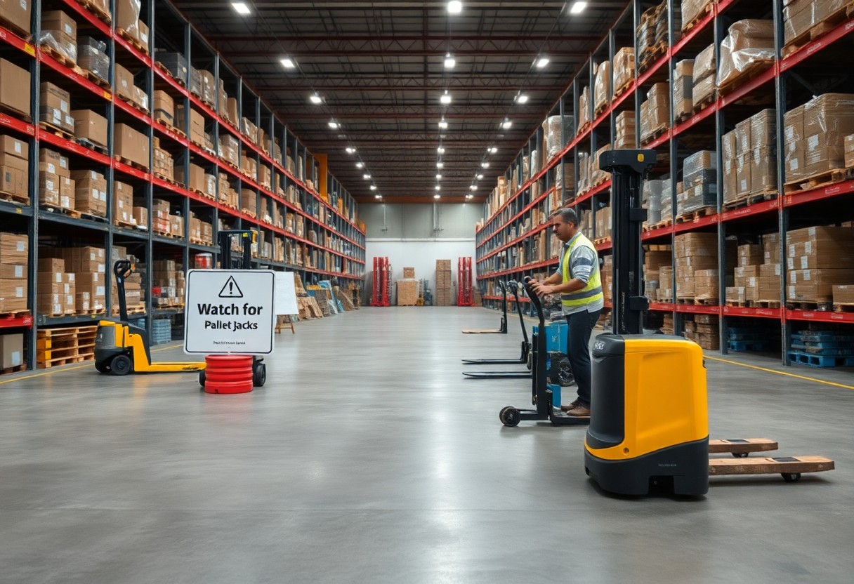 Warehouse Equipment – Watch for Pallet Jacks
